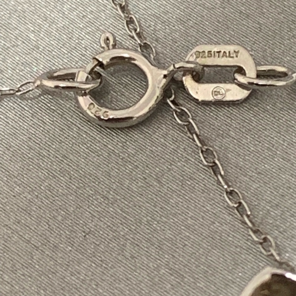 🛍 ZALES Diamond Sterling Silver Necklace - Picture 6 of 7